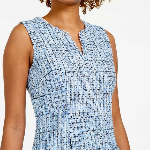 Karl Lagerfeld Paris Sleeveless Tweed Sheath Dress Size 8 - Picture 1 of 10